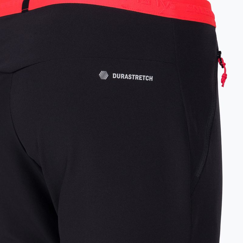 Pantaloni softshell Salewa da donna Sella DST Lights black out/fluo coral 5
