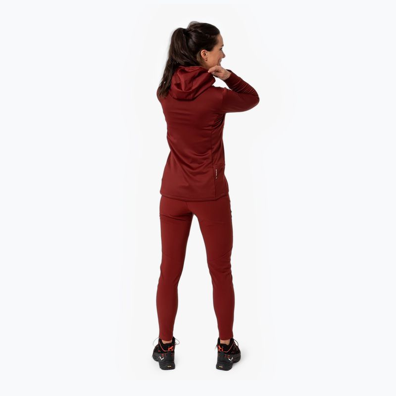 Felpa trekking donna Salewa Puez PL con cappuccio syrah 2