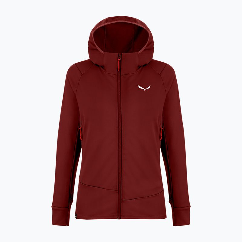 Felpa trekking donna Salewa Puez PL con cappuccio syrah 7