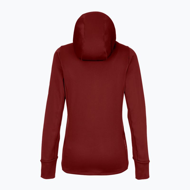 Felpa trekking donna Salewa Puez PL con cappuccio syrah 8