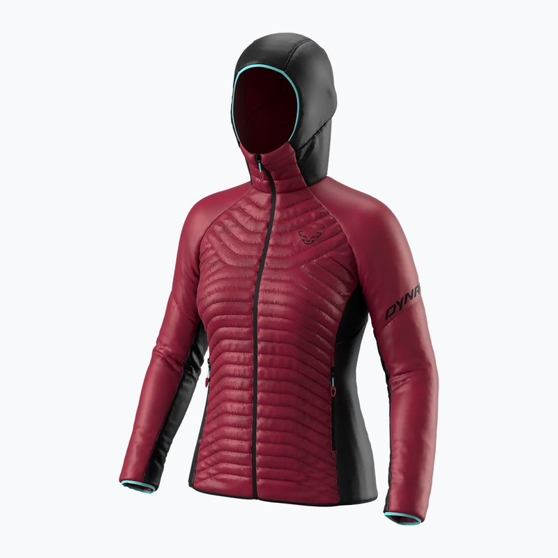 Giacca ibrida DYNAFIT Speed Insulation da donna con cappuccio rosso barbabietola 10