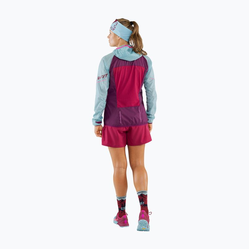 Giacca da corsa DYNAFIT Alpine Wind 2 da donna, blu marino/rosso barbabietola 2
