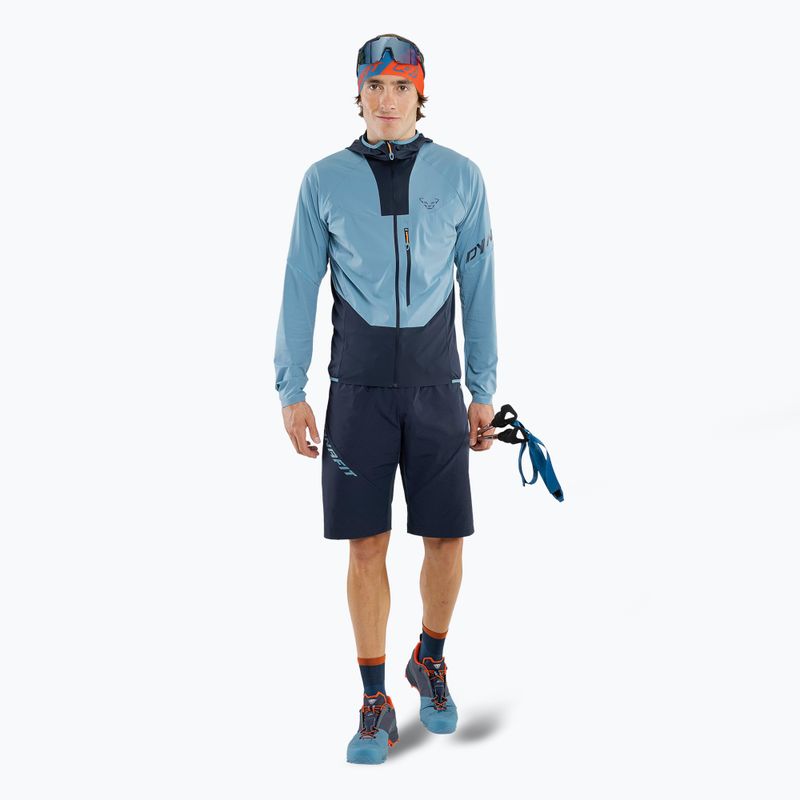 Giacca a vento da uomo DYNAFIT Traverse Dynastretch blu tempesta 2