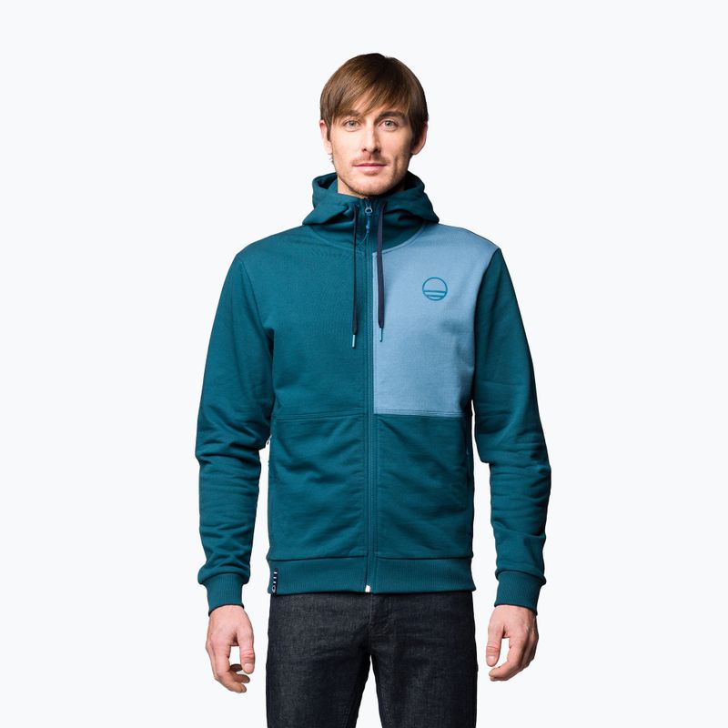 Felpa da arrampicata Wild Country Flow 2 Hoody da uomo, petrolio/3370