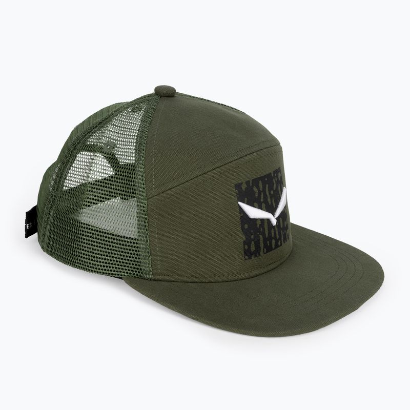 Cappello da baseball da uomo Salewa Pure Salamander Logo oliva scura