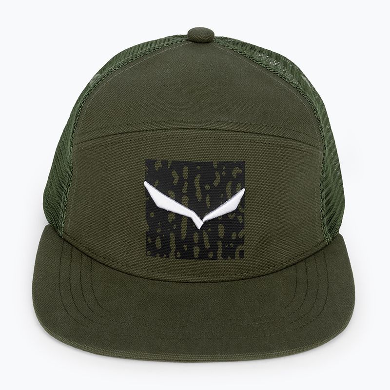 Cappello da baseball da uomo Salewa Pure Salamander Logo oliva scura 4