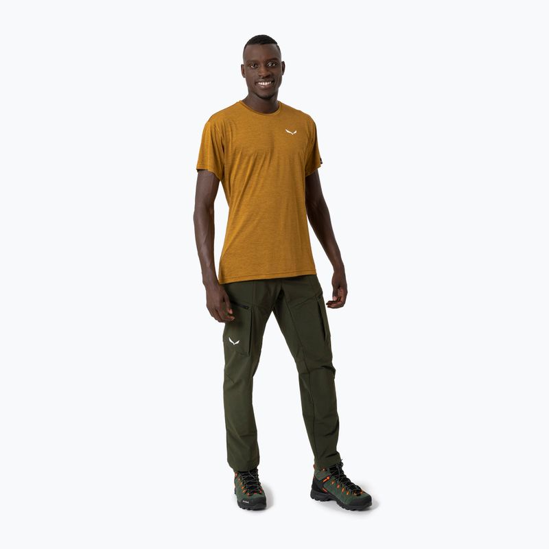 Pantaloni softshell da uomo Salewa Puez DST Cargo oliva scuro