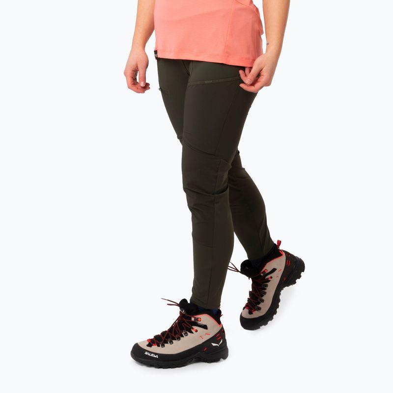 Leggings da donna Salewa Puez Dry Resp Cargo Tights oliva scuro