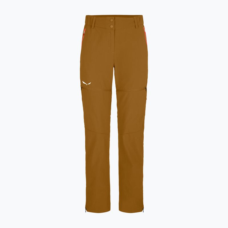 Pantaloni da trekking da donna Salewa Talvena 2 DST marrone dorato 7