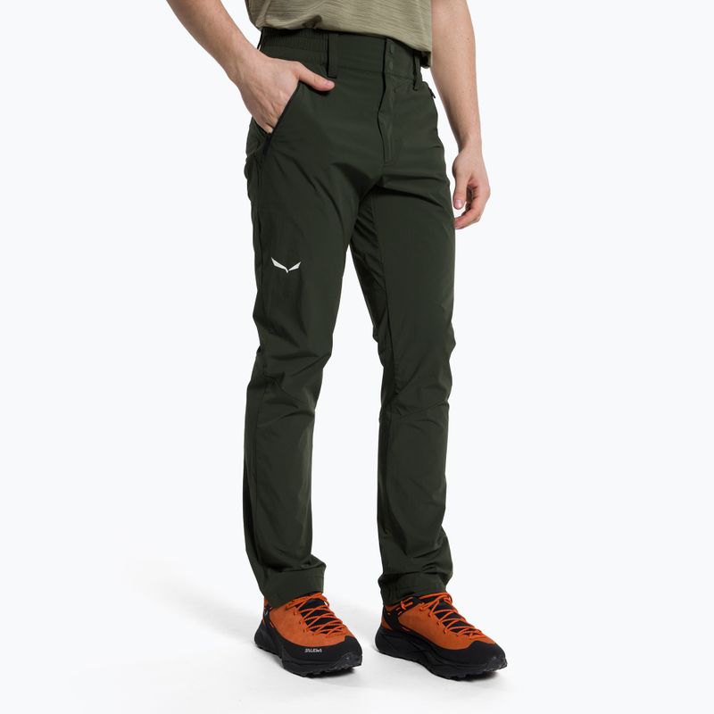 Pantaloni da trekking Salewa Talveno 2 DST da uomo oliva scuro
