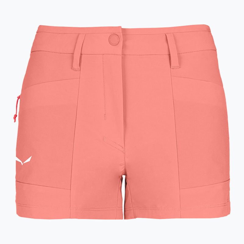 Pantaloncini da trekking da donna Salewa Puez DST Cargo rosa lantana