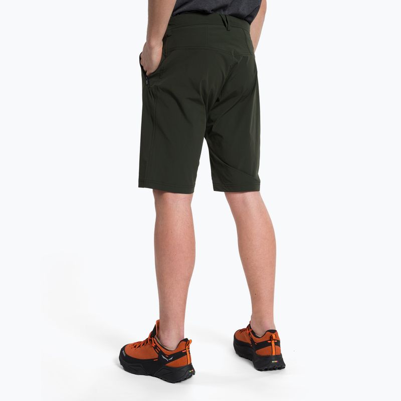 Pantaloncini da trekking Salewa Talveno DST da uomo oliva scuro 3