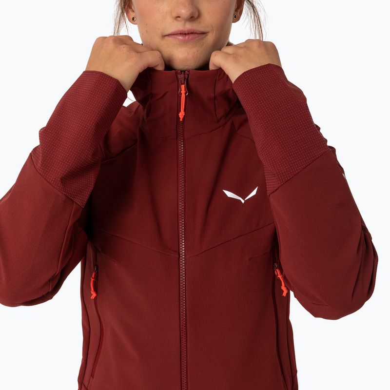 Giacca softshell Salewa da donna Agner DST syrah 3