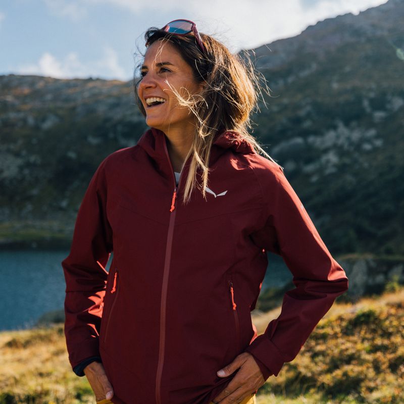 Giacca softshell Salewa da donna Agner DST syrah 12