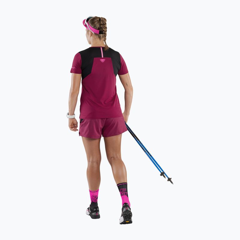 Maglietta da running DYNAFIT donna Sky rosso barbabietola 2