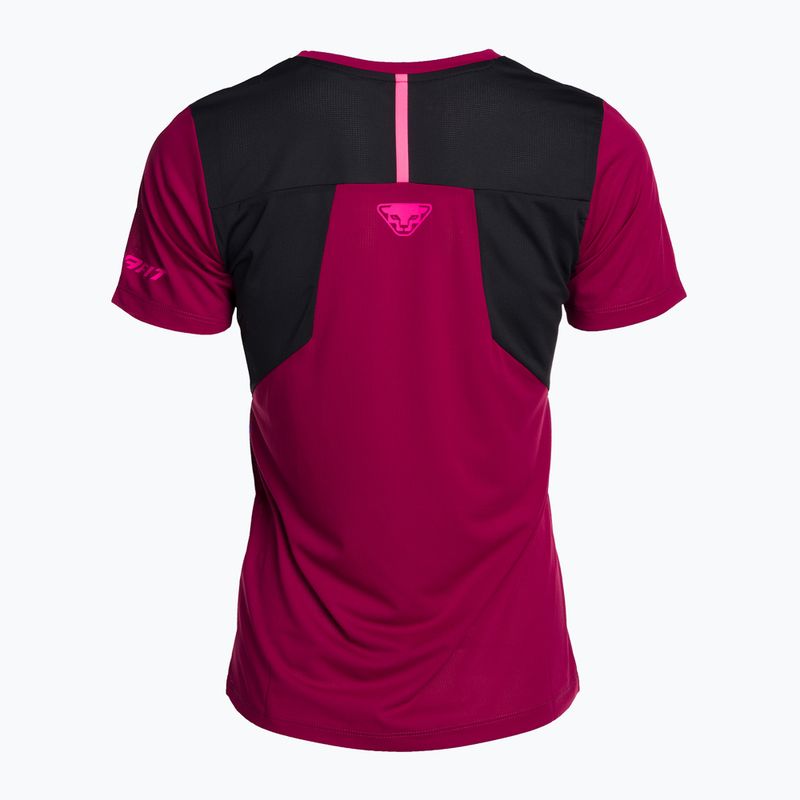 Maglietta da running DYNAFIT donna Sky rosso barbabietola 4