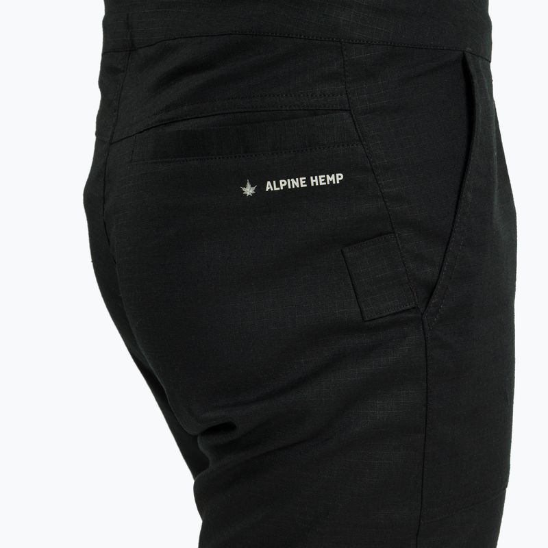Pantaloni da arrampicata Salewa Lavaredo Hemp Ripstop uomo nero out 4