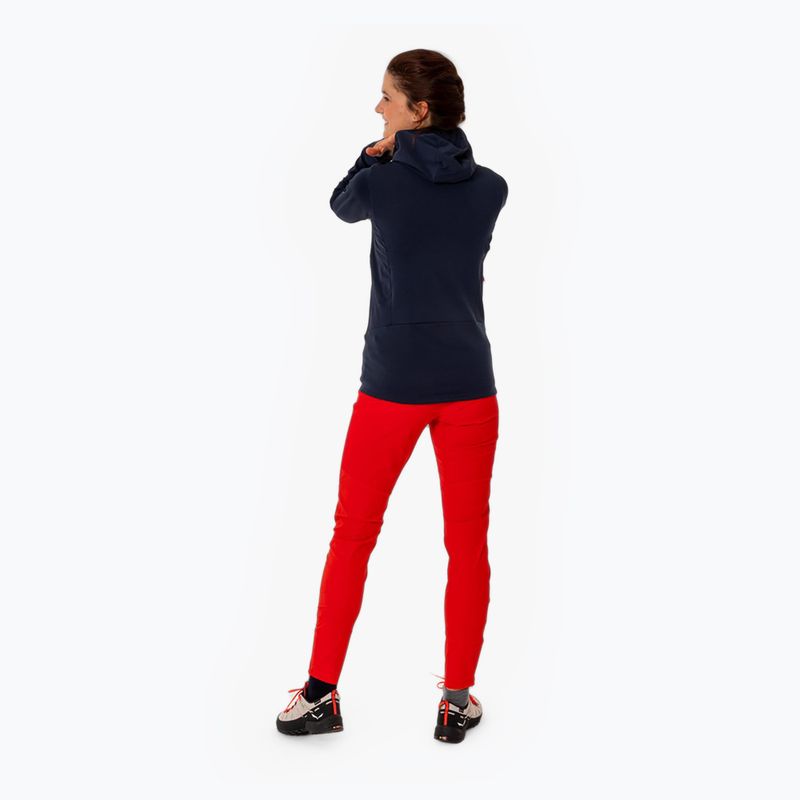 Giacca da trekking donna Salewa Agner PL blazer navy con cappuccio 2