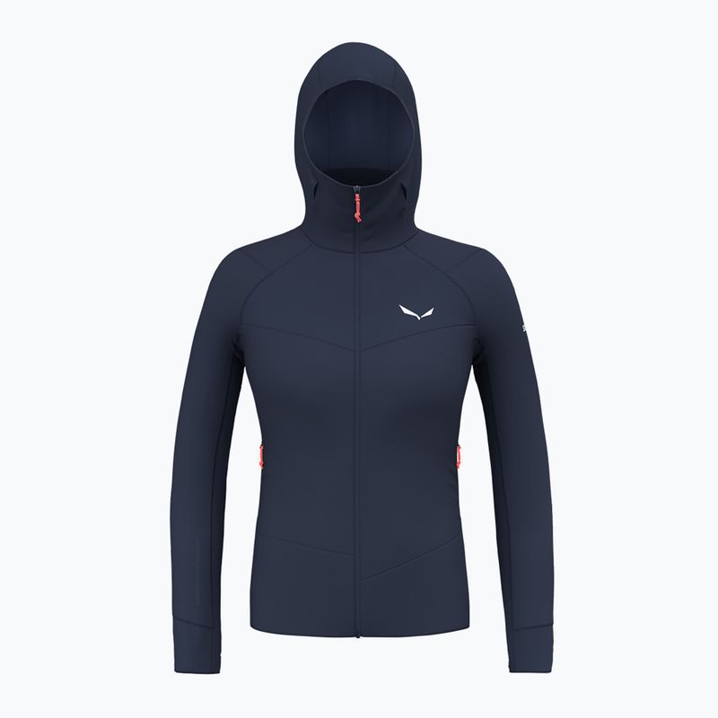 Giacca da trekking donna Salewa Agner PL blazer navy con cappuccio 8