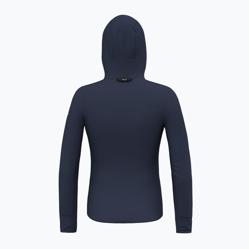 Giacca da trekking donna Salewa Agner PL blazer navy con cappuccio 9