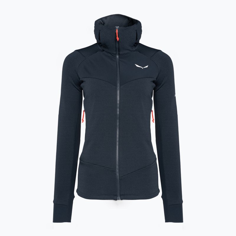 Giacca da trekking donna Salewa Agner PL blazer navy con cappuccio 3
