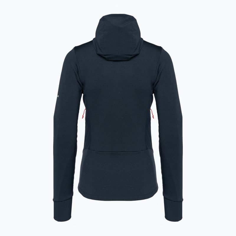 Giacca da trekking donna Salewa Agner PL blazer navy con cappuccio 4