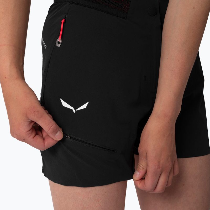 Pantaloncini da trekking da donna Salewa Pedroc Pro Dst Cargo nero out 5