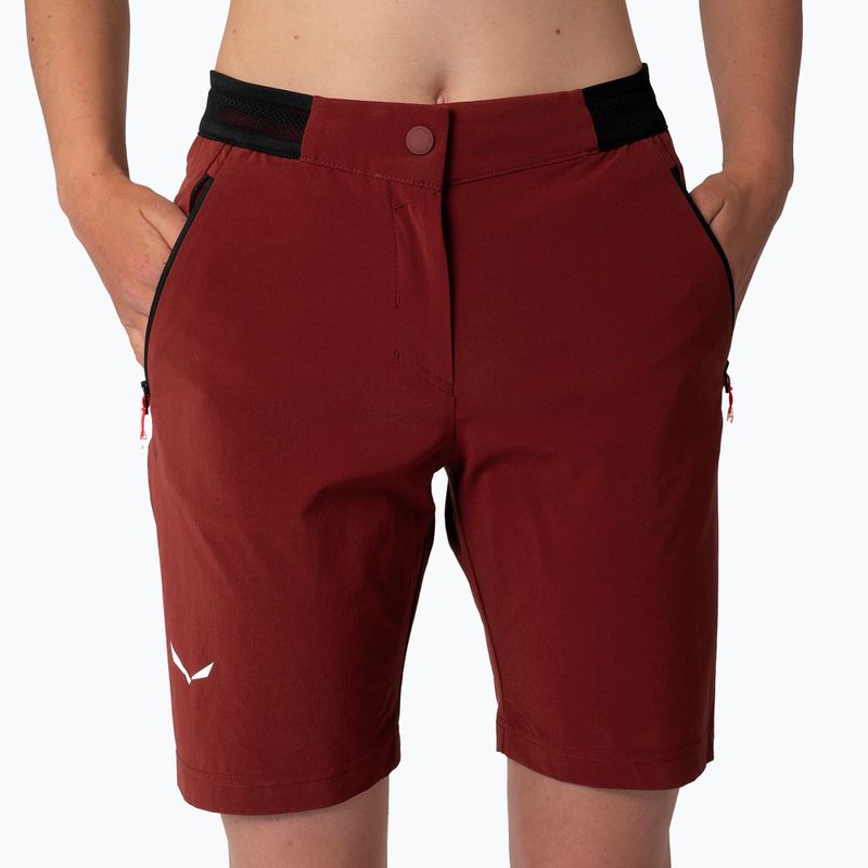 Pantaloncini da trekking da donna Salewa Pedroc DST syrah 5