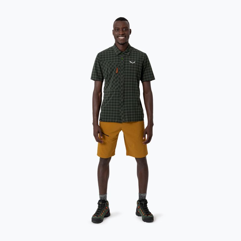 Camicia Salewa Puez Dry S/S da uomo oliva scuro 2