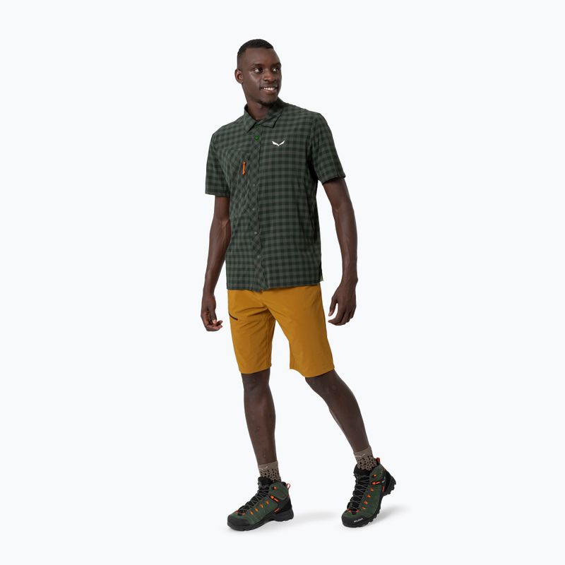 Camicia Salewa Puez Dry S/S da uomo oliva scuro 4