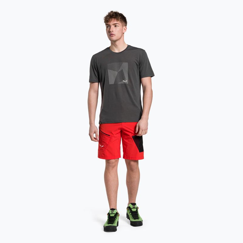 Maglia da trekking Salewa Pure Building Dry onyx da uomo 2