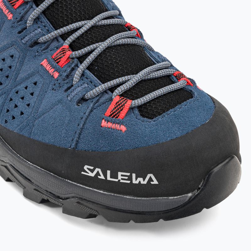 Stivali da trekking da donna Salewa Alp Trainer 2 Mid GTX blu java/corallo fluo 7