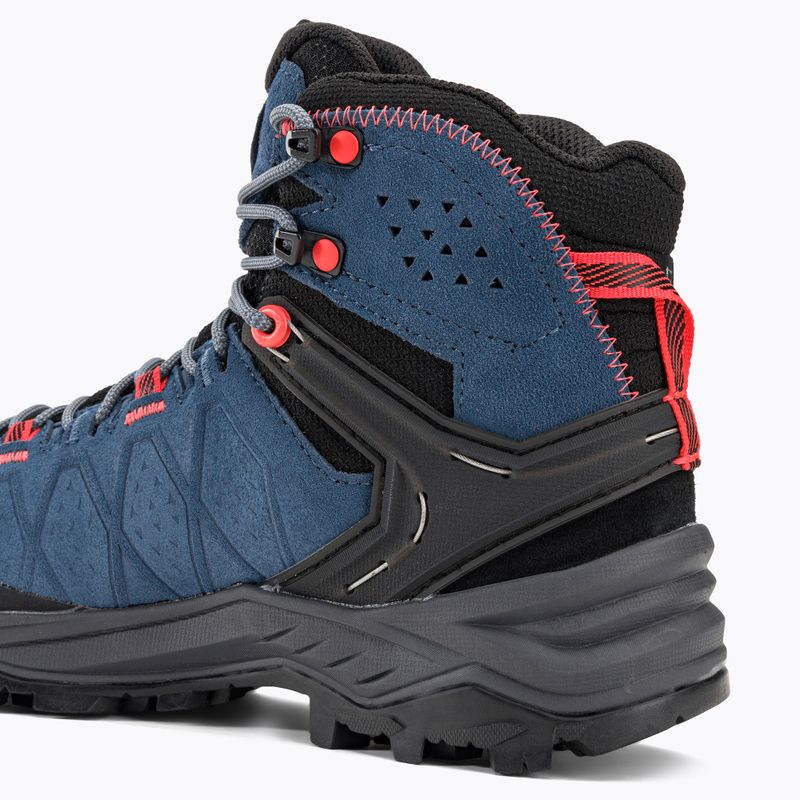 Stivali da trekking da donna Salewa Alp Trainer 2 Mid GTX blu java/corallo fluo 10