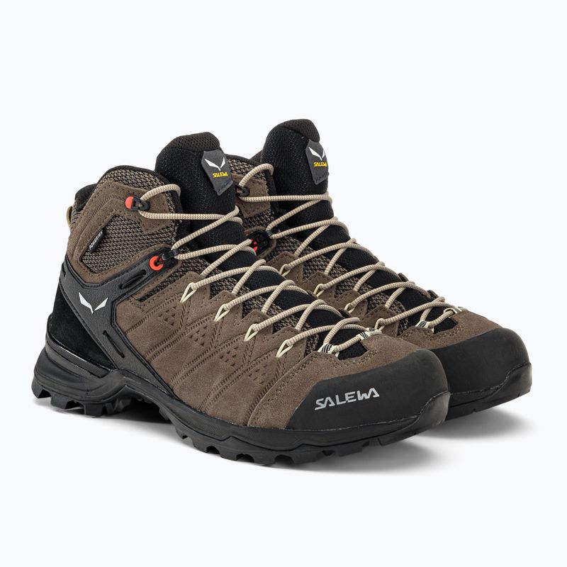 Scarponi da trekking da donna Salewa Alp Mate Mid WP, fiammingo/cremisi 4