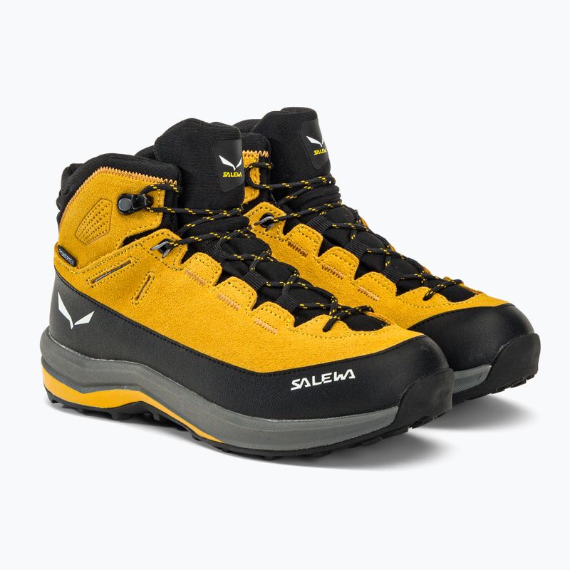 Salewa MTN Trainer 2 Mid PTX oro/oro scarpe da trekking per bambini 4