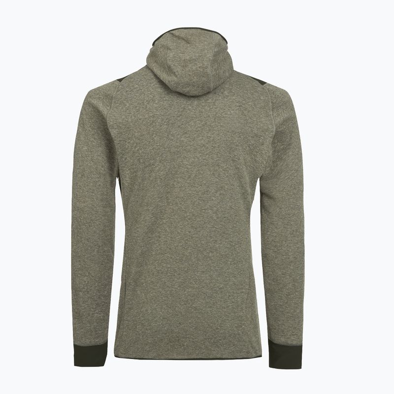 Felpa trekking da uomo Salewa Puez 2 Dry Hood FZ oliva scura melange 2