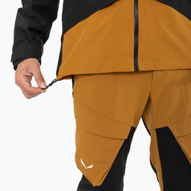 Salewa giacca da pioggia da uomo Puez GTX 2L marrone dorato/0910 9
