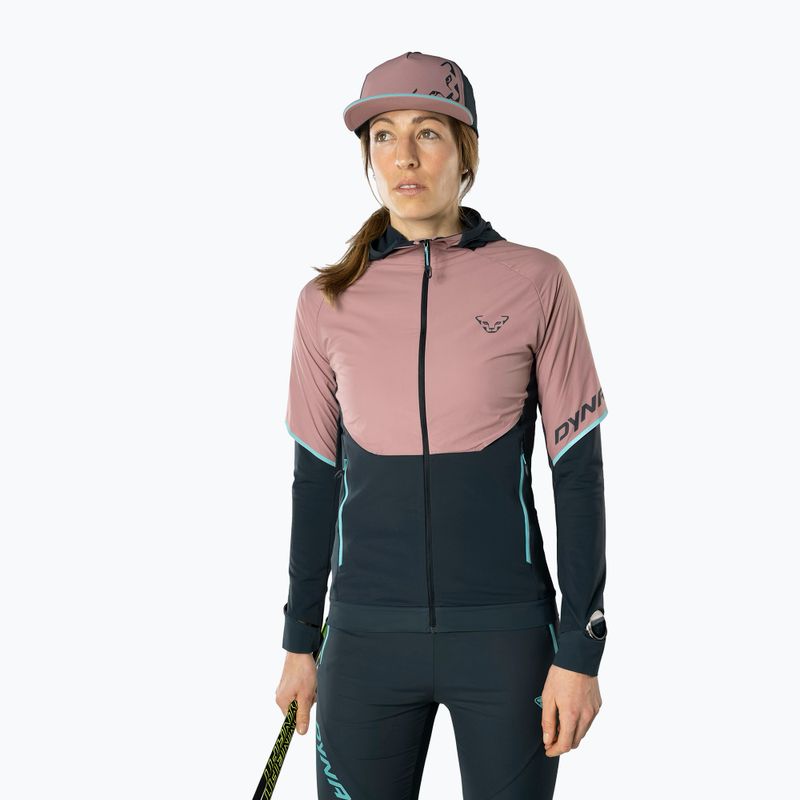 Giacca da corsa DYNAFIT Alpine Hybrid mokarosa da donna