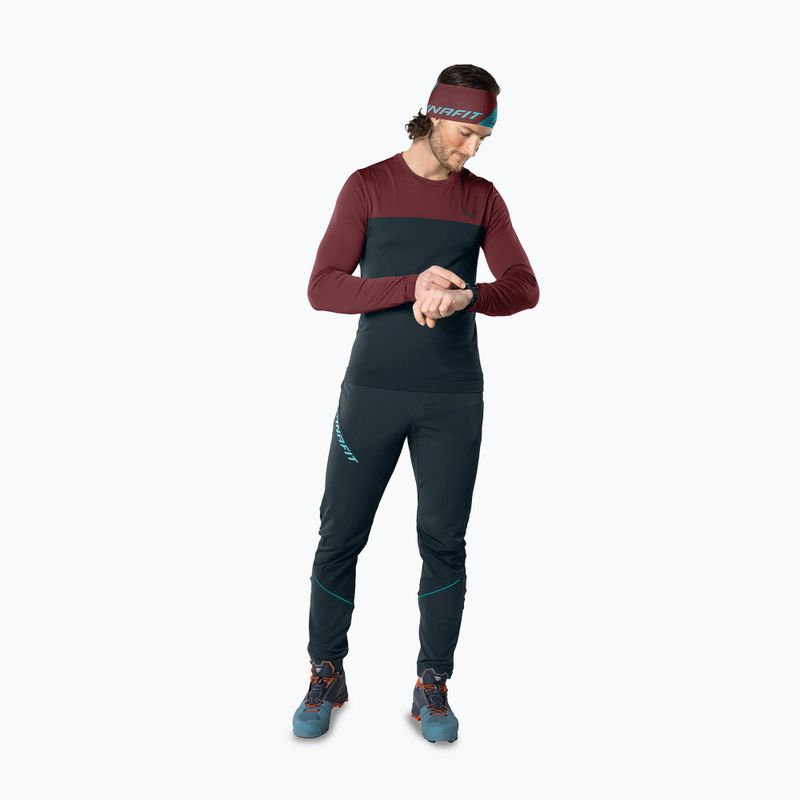 DYNAFIT Traverse S-Tech uomo bluberry bordeaux trekking longsleeve 2