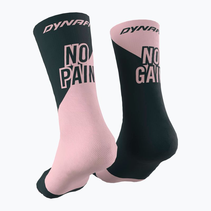 Calzini DYNAFIT No Pain No Gain rosa pallido/bluberry 2