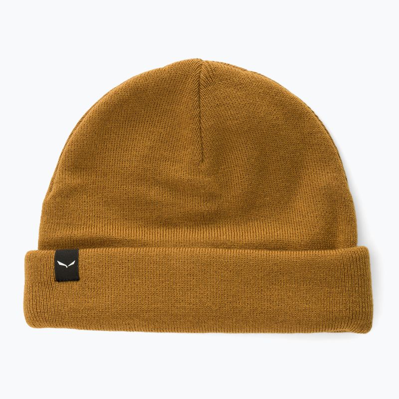Salewa Puez AM Beanie cappello invernale marrone dorato 5