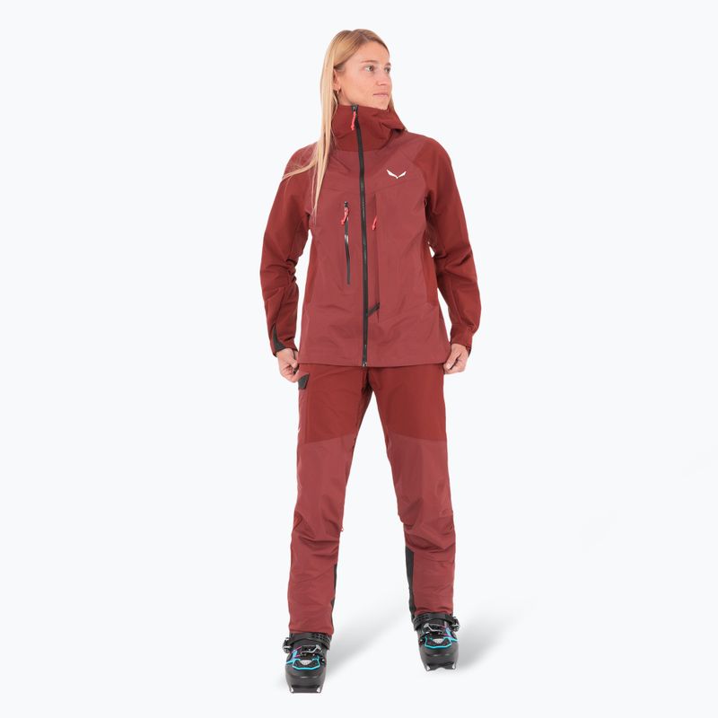 Giacca softshell Salewa da donna Sella DST Hyb syrah 2