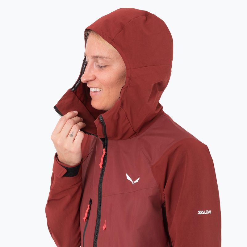 Giacca softshell Salewa da donna Sella DST Hyb syrah 4