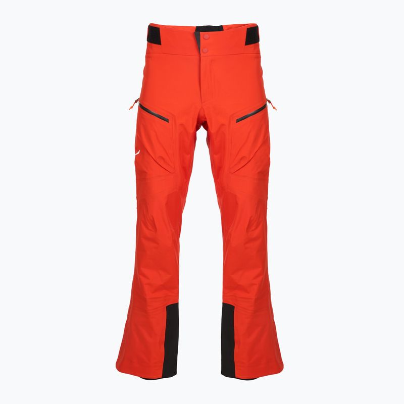 Pantaloni da sci da uomo Salewa Sella 3L PTX flame