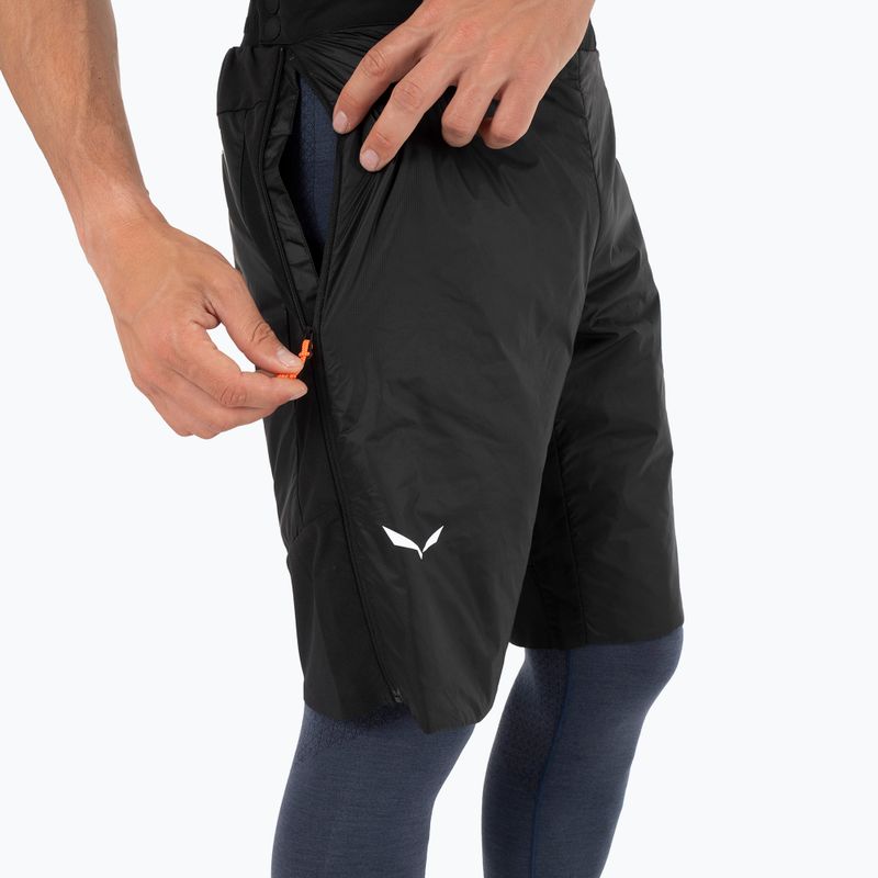 Pantaloncini da trekking Salewa Sella TWR da uomo, nero out 4