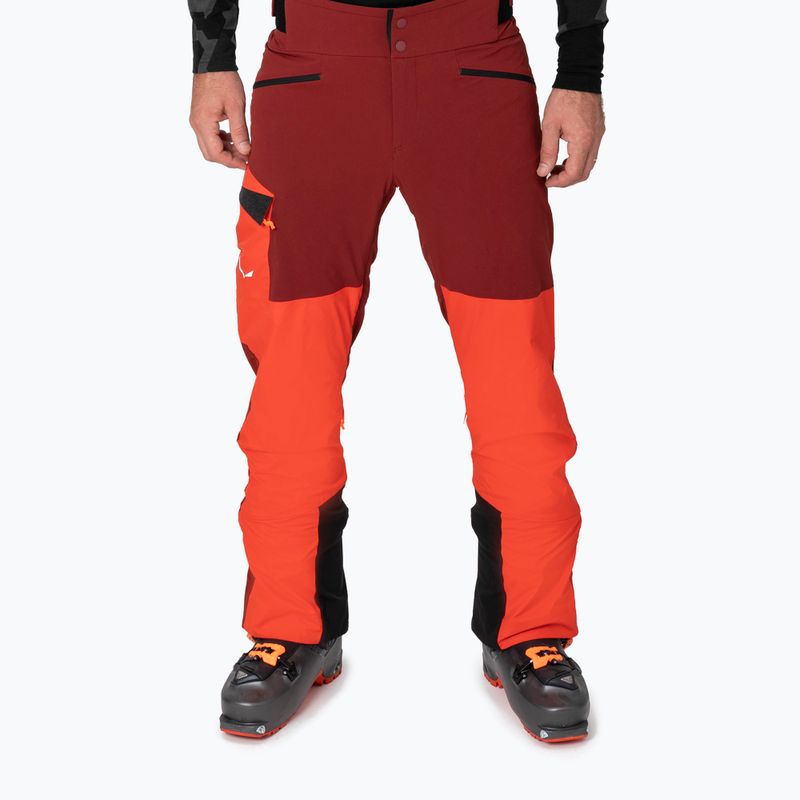 Pantaloni softshell Salewa da uomo Sella DST Hyb syrah/1500 2