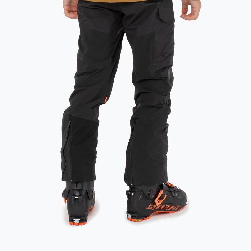 Pantaloni softshell Salewa da uomo Sella DST Hyb nero out 3