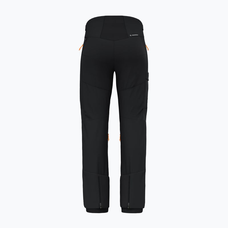 Pantaloni softshell Salewa da uomo Sella DST Hyb nero out 9