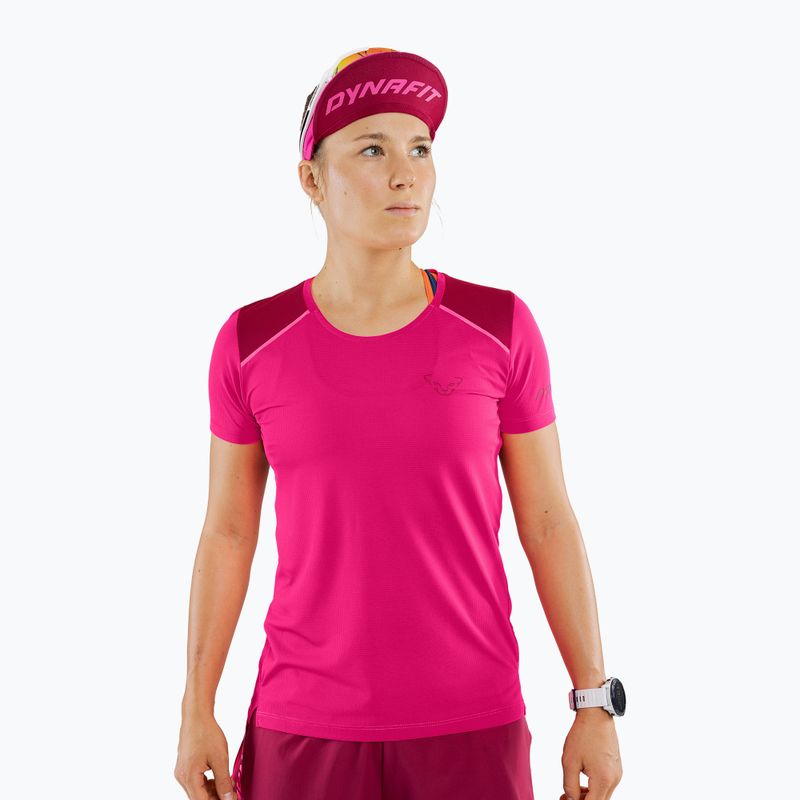 Maglietta da running DYNAFIT da donna Sky flamingo