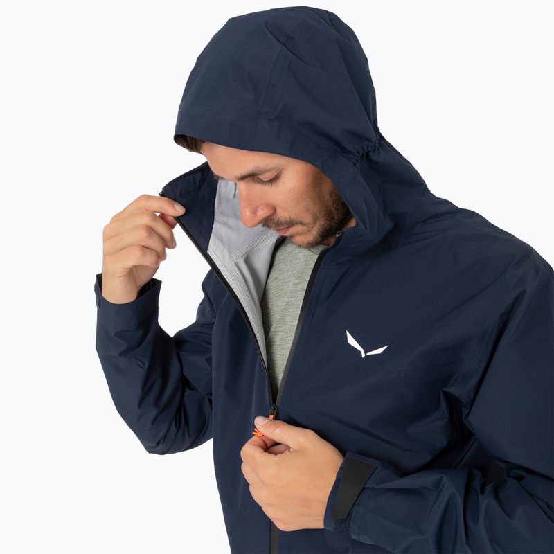 Giacca impermeabile uomo Salewa Puez Aqua 4 PTX 2.5L navy blazer/0910 5